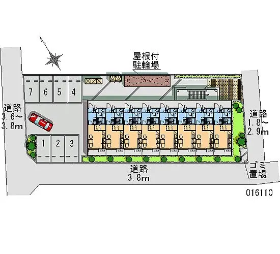 ★手数料０円★千葉市稲毛区長沼原町　月極駐車場（LP）